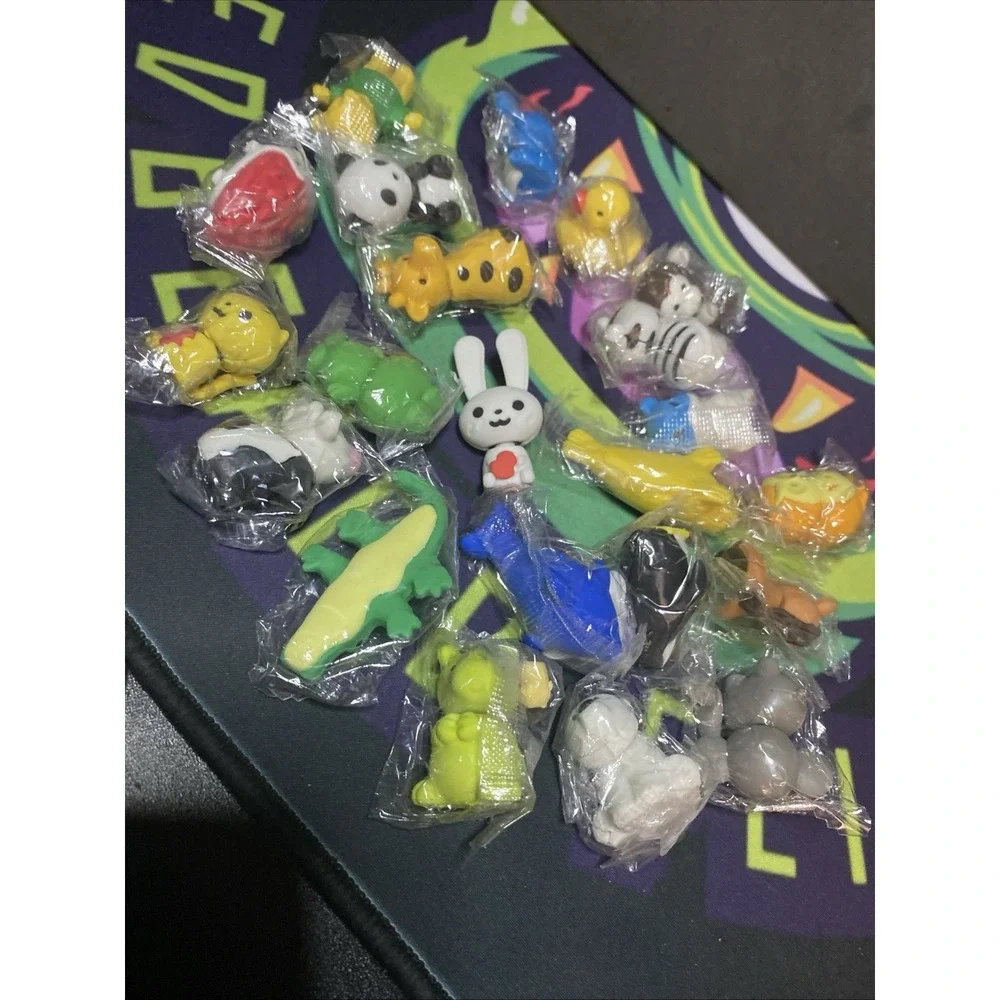 Iwako Japanese Animal Puzzle Erasers Huge Lot of 21 New Unopened And One Open D3